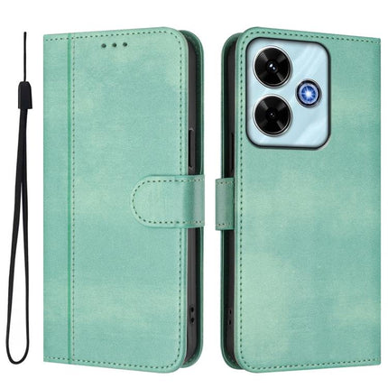 Line Splicing Buckle Retro Leather Phone Case, For Redmi 13x 4G / Xiaomi Poco M6 Plus, For Redmi A5 4G 171.7mm / Xiaomi Poco C71, For Redmi Note 14 4G 164.84mm
