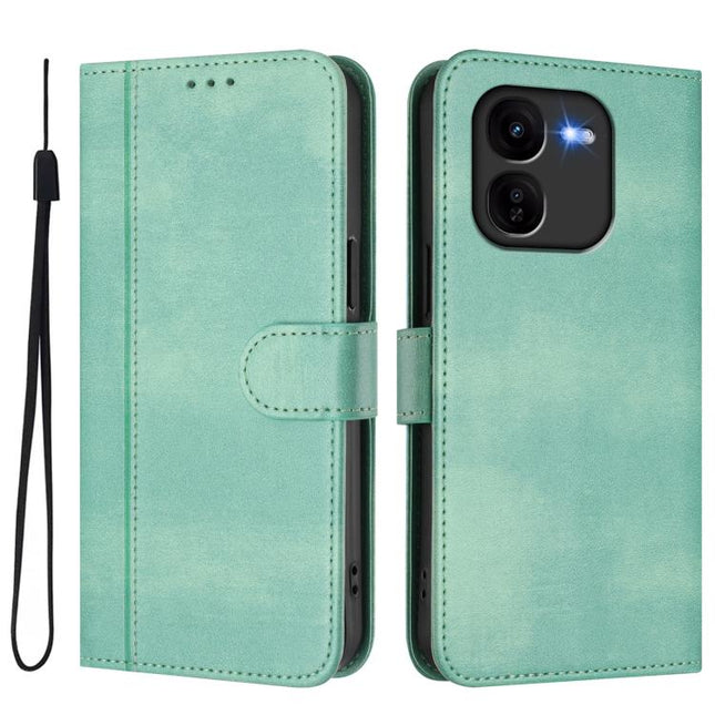 Line Splicing Buckle Retro Leather Phone Case, For vivo iQOO Z9x, For vivo Y20 / Y20i / Y20s / Y11s / Y12s, For vivo iQOO Z9 5G / iQOO Z9 Turbo 5G