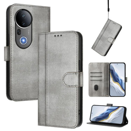 Line Splicing Buckle Retro Leather Phone Case, For vivo S20 Pro 5G, For vivo V40 Lite 5G IDN / Y300 5G Global, For vivo V40 Lite 4G IDN / Y300 5G IDN
