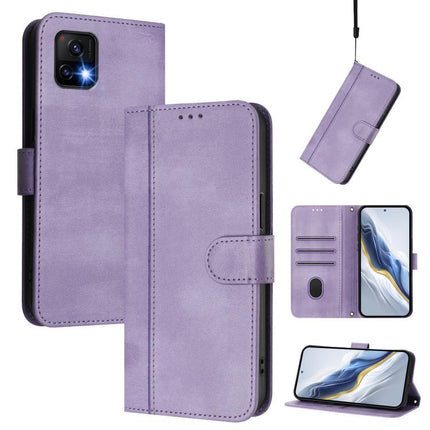 Line Splicing Buckle Retro Leather Phone Case, For vivo Y76 5G, For vivo Y73 2021, For vivo Y52s 5G / iQOO U3 / Y31s 5G