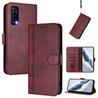 For vivo Y72 5G / Y52 5G / iQOO Z3 / Wine Red