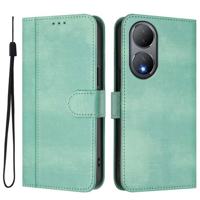 Line Splicing Buckle Retro Leather Phone Case, For vivo Y100 5G / Y100A 5G India, For vivo Y02A 4G / Y02 4G / Y11 2023, For vivo Y56 5G / Y16 4G / Y02s 4G Global