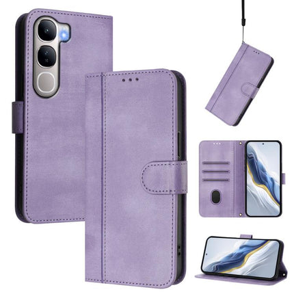 Line Splicing Buckle Retro Leather Phone Case, For vivo S20 Pro 5G, For vivo V40 Lite 5G IDN / Y300 5G Global, For vivo V40 Lite 4G IDN / Y300 5G IDN