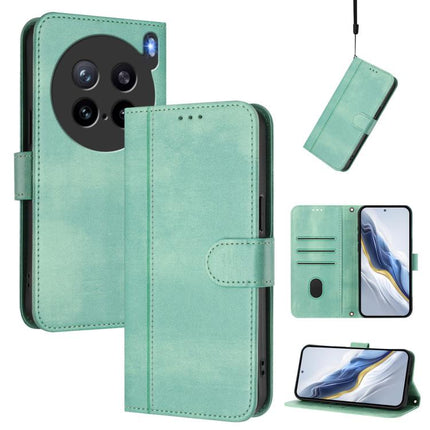 Line Splicing Buckle Retro Leather Phone Case, For vivo S30 Pro mini, For vivo S30, For vivo X200s 5G