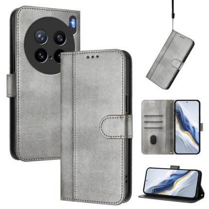 Line Splicing Buckle Retro Leather Phone Case, For vivo S30 Pro mini, For vivo S30, For vivo X200s 5G