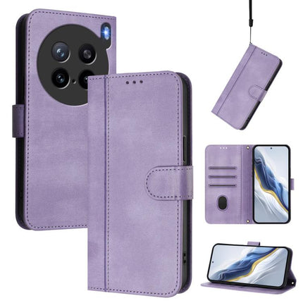Line Splicing Buckle Retro Leather Phone Case, For vivo S30 Pro mini, For vivo S30, For vivo X200s 5G