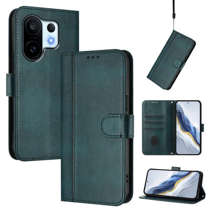 Line Splicing Buckle Retro Leather Phone Case, For vivo S30 Pro mini, For vivo S30, For vivo X200s 5G