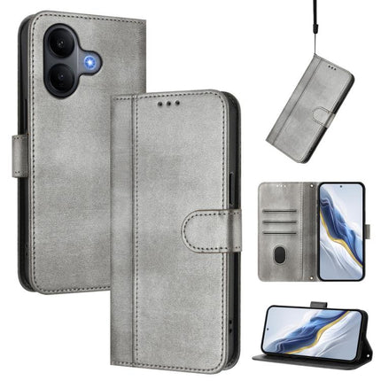 Line Splicing Buckle Retro Leather Phone Case, For vivo X300 5G, For vivo Y31 5G Global, For vivo V60 Lite 5G Global