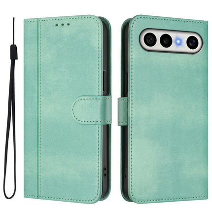 Line Splicing Buckle Retro Leather Phone Case, For vivo X300 FE / S50 Pro mini 5G, For vivo X300s, For vivo Y21 5G 2026 / Y05 4G
