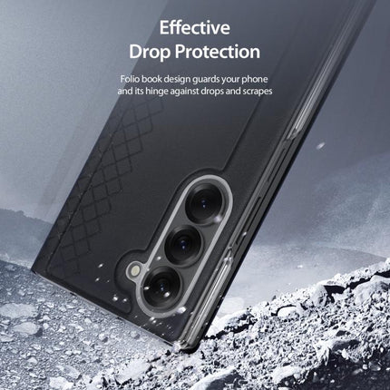 DUX DUCIS Bril Series PU + TPU Phone Case, For Samsung Galaxy Z Fold7 5G, For Samsung Galaxy Z Flip7 5G