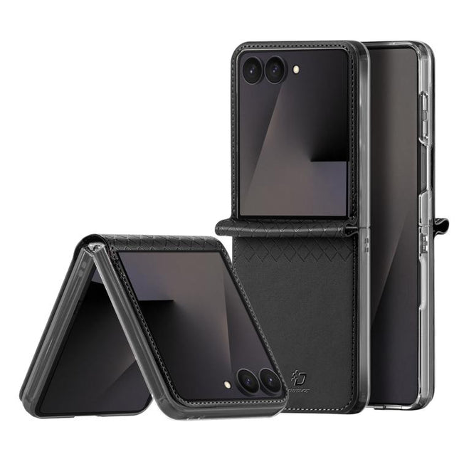 DUX DUCIS Bril Series PU + TPU Phone Case, For Galaxy Z Flip8 5G, For Samsung Galaxy Z Fold7 5G, For Samsung Galaxy Z Flip7 5G