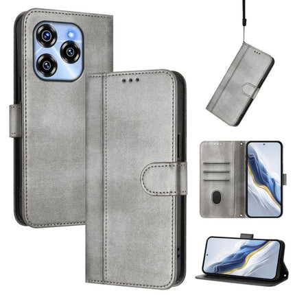 Line Splicing Buckle Retro Leather Phone Case, For Oukitel C53, For Oukitel C50, For Oukitel C37