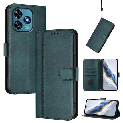 Line Splicing Buckle Retro Leather Phone Case, For Oukitel C51, For Oukitel C38, For Oukitel C35
