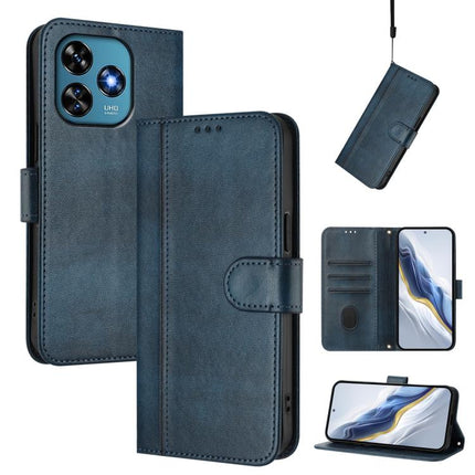 Line Splicing Buckle Retro Leather Phone Case, For Oukitel C51, For Oukitel C38, For Oukitel C35