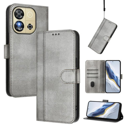 Line Splicing Buckle Retro Leather Phone Case, For Oukitel C59 / C59 Pro, For Oukitel C58 / C58 Pro, For Oukitel C57S / C57 Pro / Blu J12
