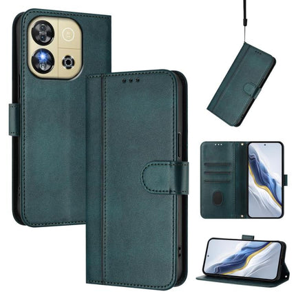 Line Splicing Buckle Retro Leather Phone Case, For Oukitel C59 / C59 Pro, For Oukitel C58 / C58 Pro, For Oukitel C57S / C57 Pro / Blu J12