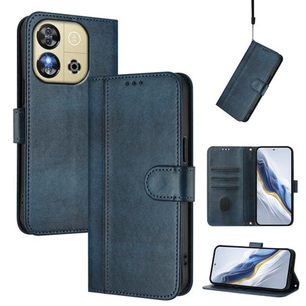 Line Splicing Buckle Retro Leather Phone Case, For Oukitel C59 / C59 Pro, For Oukitel C58 / C58 Pro, For Oukitel C57S / C57 Pro / Blu J12