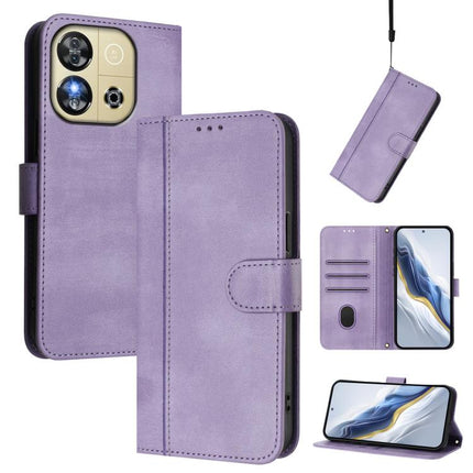 Line Splicing Buckle Retro Leather Phone Case, For Oukitel C59 / C59 Pro, For Oukitel C58 / C58 Pro, For Oukitel C57S / C57 Pro / Blu J12