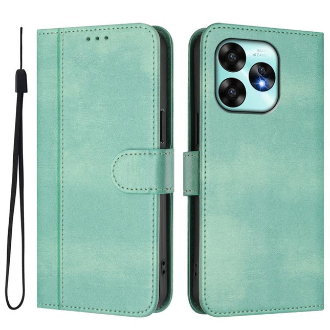 Line Splicing Buckle Retro Leather Phone Case, For UMIDIGI A15 / A15C / A15T, For UMIDIGI Bison X20, For UMIDIGI Power 7 / 7S