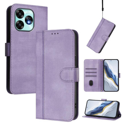 Line Splicing Buckle Retro Leather Phone Case, For UMIDIGI A15 / A15C / A15T, For UMIDIGI Bison X20, For UMIDIGI Power 7 / 7S