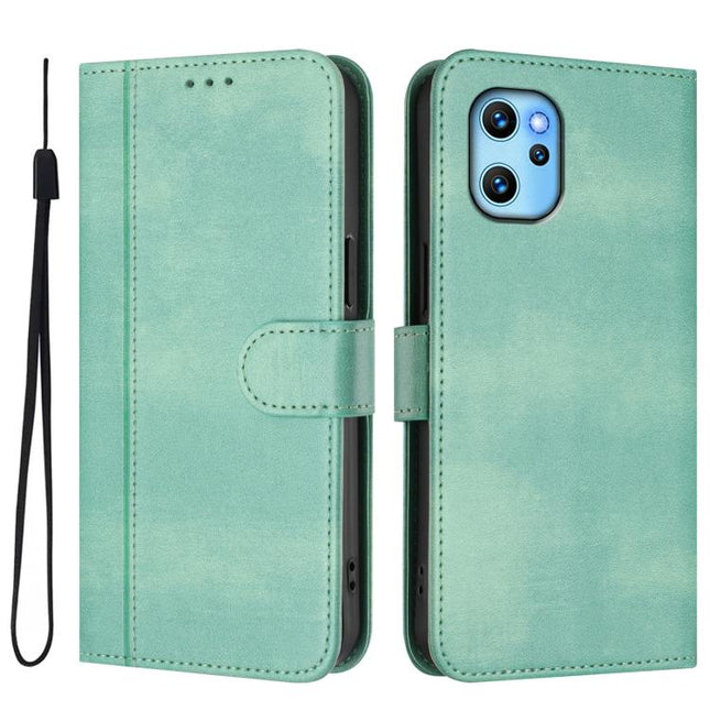 Line Splicing Buckle Retro Leather Phone Case, For UMIDIGI Power 7 Max