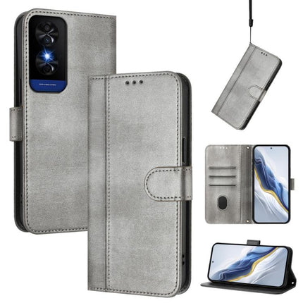 Line Splicing Buckle Retro Leather Phone Case, For TCL 503, For TCL 50 5G / 50 XE / 50 XE NxtPaper, For TCL 50 Nxtpaper /  50 Pro NxtPaper