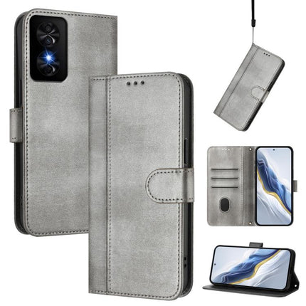 Line Splicing Buckle Retro Leather Phone Case, For TCL 50 XE, For TCL 50 SE / TCL 40 NxtPaper 4G, For TCL 501