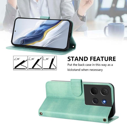 Line Splicing Buckle Retro Leather Phone Case, For TCL 503, For TCL 50 5G / 50 XE / 50 XE NxtPaper, For TCL 50 Nxtpaper /  50 Pro NxtPaper