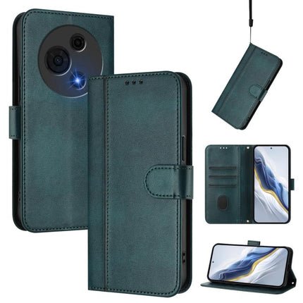 Line Splicing Buckle Retro Leather Phone Case, For TCL 60 NxtPaper, For TCL 605 / 60 SE, For TCL 60R 5G