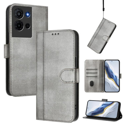 Line Splicing Buckle Retro Leather Phone Case, For TCL K70 Power 4G / K70 4G, For TCL Nxtpaper 70 Pro 5G, For TCL K32 5G / K33 5G