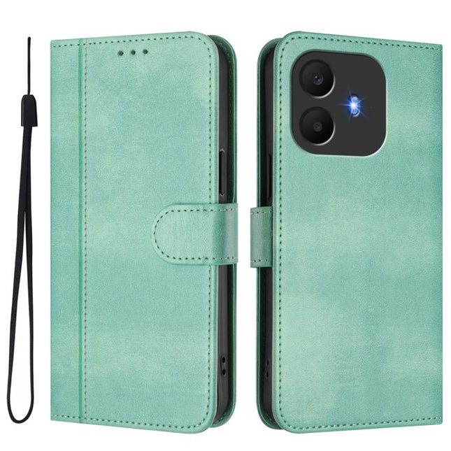 Line Splicing Buckle Retro Leather Phone Case, For TCL K70 Power 4G / K70 4G, For TCL Nxtpaper 70 Pro 5G, For TCL K32 5G / K33 5G