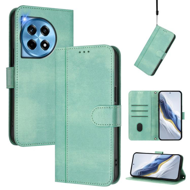 Line Splicing Buckle Retro Leather Phone Case, For OnePlus 12, For OnePlus Nord CE 3 Lite / Nord N30, For Oneplus Nord 3 / OnePlus Ace 2V