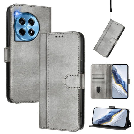 Line Splicing Buckle Retro Leather Phone Case, For OnePlus Nord CE4, For OnePlus Nord N30 SE, For OnePlus 12R
