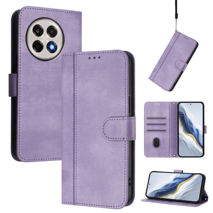 Line Splicing Buckle Retro Leather Phone Case, For OnePlus Ace 5 Racing, For OnePlus 13R / OnePlus Ace 5 Pro, For OnePlus 13