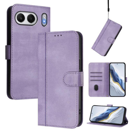 Line Splicing Buckle Retro Leather Phone Case, For OnePlus Nord 4, For OnePlus Nord CE4 Lite India, For OnePlus Nord CE 2 Lite 5G / Nord 2 Lite