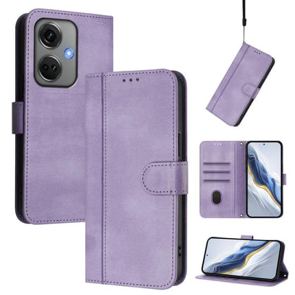 Line Splicing Buckle Retro Leather Phone Case, For OnePlus 11R, For Oneplus 11, For OnePlus Nord CE 3