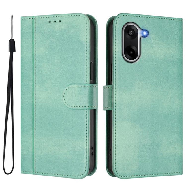 Line Splicing Buckle Retro Leather Phone Case, For OnePlus Ace 5 Racing, For OnePlus 13R / OnePlus Ace 5 Pro, For OnePlus 13