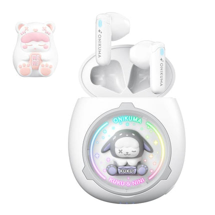 ONIKUMA T302 RGB Cute Unique Doll BT 5.4 Wireless Earphones
