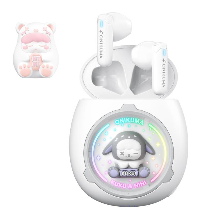 ONIKUMA T302 RGB Cute Unique Doll BT 5.4 Wireless Earphones