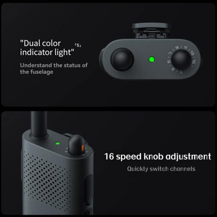 Original Xiaomi Walkie Talkie 3 Chat Version Support 1-5km Intercom Distance, APP Writing Frequency, Walkie Talkie 3 Chat Version
