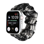 For Apple Watch Series 7 45mm / 6 & SE & 5 & 4 44mm / 3 & 2 & 1 42mm / Black + White