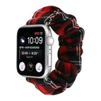 For Apple Watch Series 7 45mm / 6 & SE & 5 & 4 44mm / 3 & 2 & 1 42mm / Black + Red