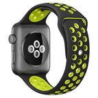 For Apple Watch 46mm / 49mm / 45mm / 44mm / Black Yellow