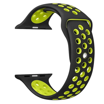 xDfind Two Color Silicone Sports Watch Band, For Apple Watch 46mm / 49mm / 45mm / 44mm, For Apple Watch 42mm / 41mm / 40mm / 38mm