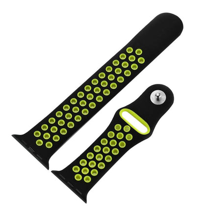 xDfind Two Color Silicone Sports Watch Band, For Apple Watch 46mm / 49mm / 45mm / 44mm, For Apple Watch 42mm / 41mm / 40mm / 38mm
