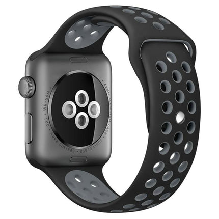 xDfind Two Color Silicone Sports Watch Band, For Apple Watch 46mm / 49mm / 45mm / 44mm, For Apple Watch 42mm / 41mm / 40mm / 38mm