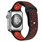 For Apple Watch 42mm / 41mm / 40mm / 38mm / Black Red