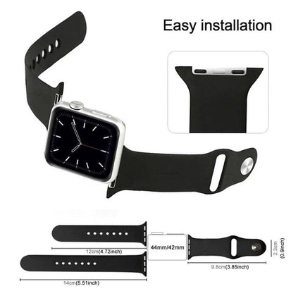 xDfind Solid Color Silicone Sports Watch Band, For Apple Watch 46mm / 49mm / 45mm / 44mm, For Apple Watch 42mm / 41mm / 40mm / 38mm