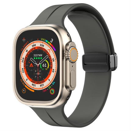 xDfind Solid Color Magnetic Buckle Silicone Watch Band, For Apple Watch 46mm / 49mm / 45mm / 44mm, For Apple Watch 42mm / 41mm / 40mm / 38mm