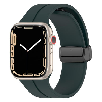 xDfind Solid Color Magnetic Buckle Silicone Watch Band, For Apple Watch 46mm / 49mm / 45mm / 44mm, For Apple Watch 42mm / 41mm / 40mm / 38mm